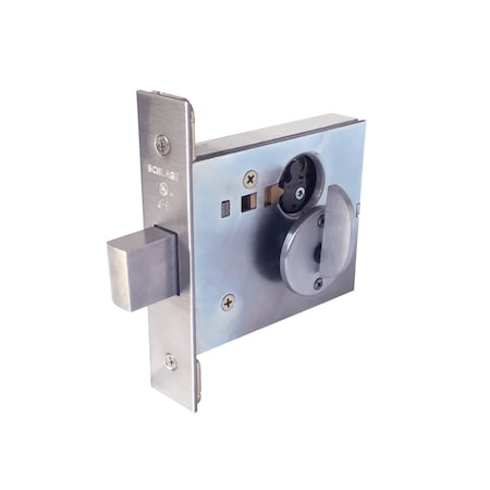 Schlage Grade 1 Small Case Mortise Deadbolt, Cylinder x Thumbturn, Less Conventional Cylinder, Satin Chrome L460L 626